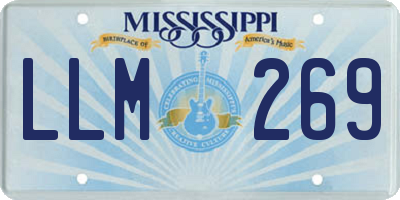 MS license plate LLM269