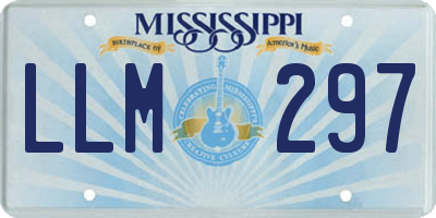 MS license plate LLM297