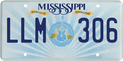 MS license plate LLM306