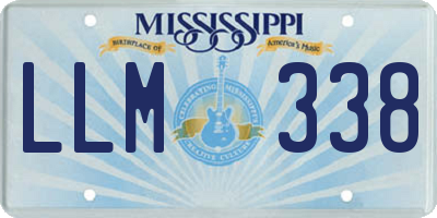 MS license plate LLM338
