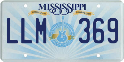MS license plate LLM369
