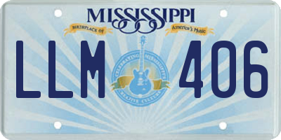 MS license plate LLM406