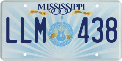 MS license plate LLM438