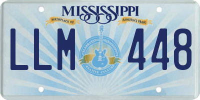 MS license plate LLM448