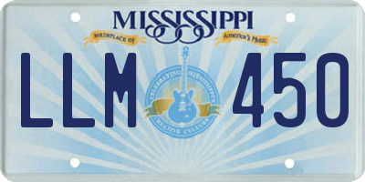 MS license plate LLM450