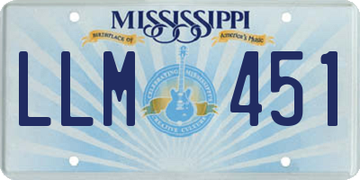 MS license plate LLM451