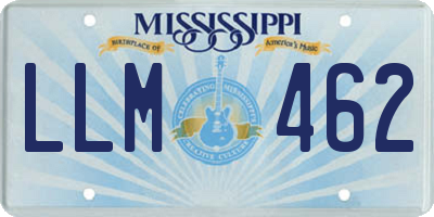 MS license plate LLM462