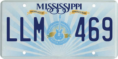 MS license plate LLM469