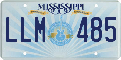 MS license plate LLM485