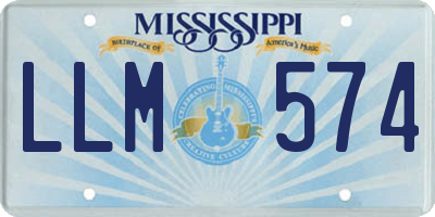 MS license plate LLM574