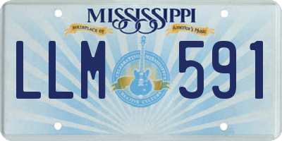 MS license plate LLM591