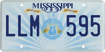 MS license plate LLM595