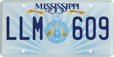 MS license plate LLM609