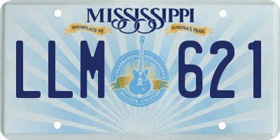 MS license plate LLM621