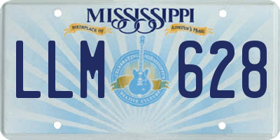 MS license plate LLM628