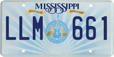 MS license plate LLM661