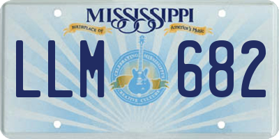 MS license plate LLM682
