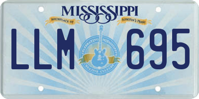 MS license plate LLM695
