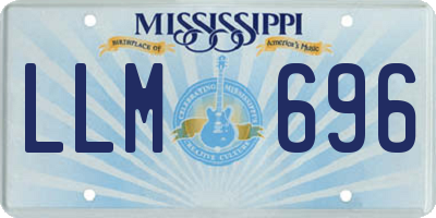 MS license plate LLM696