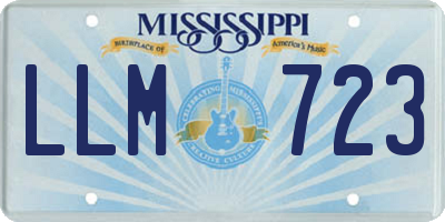 MS license plate LLM723