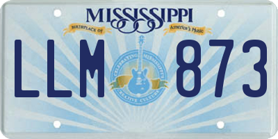 MS license plate LLM873