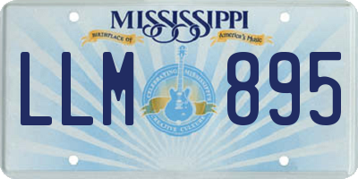 MS license plate LLM895