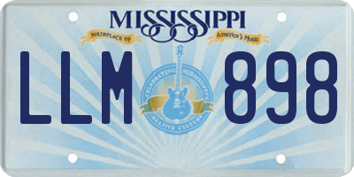 MS license plate LLM898