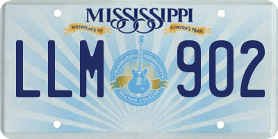 MS license plate LLM902