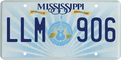MS license plate LLM906