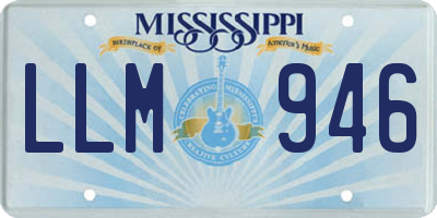 MS license plate LLM946