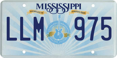 MS license plate LLM975