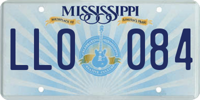 MS license plate LLO084