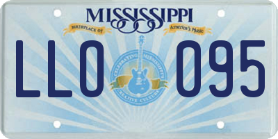 MS license plate LLO095