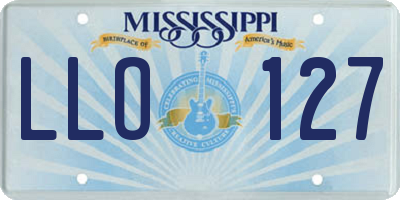MS license plate LLO127