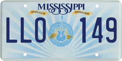 MS license plate LLO149