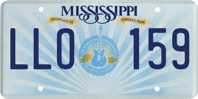 MS license plate LLO159