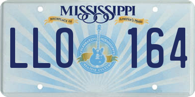 MS license plate LLO164