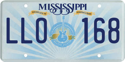 MS license plate LLO168