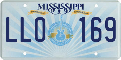 MS license plate LLO169