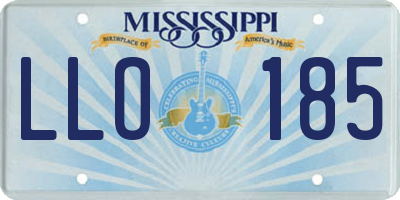 MS license plate LLO185