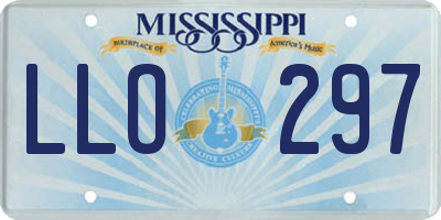 MS license plate LLO297