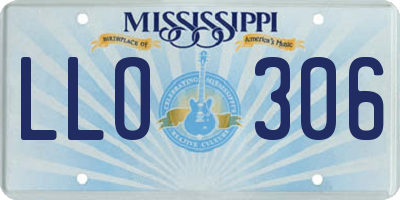 MS license plate LLO306