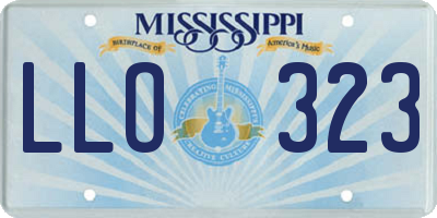MS license plate LLO323
