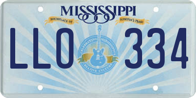 MS license plate LLO334