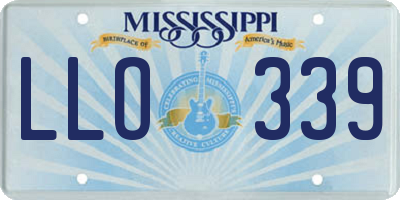 MS license plate LLO339