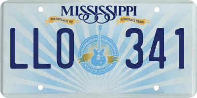 MS license plate LLO341