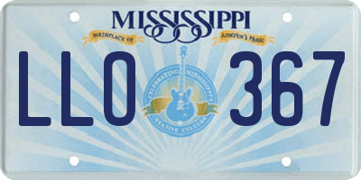 MS license plate LLO367