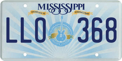 MS license plate LLO368