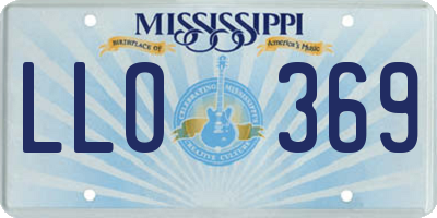 MS license plate LLO369