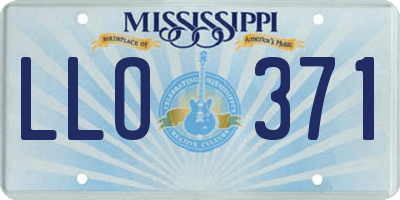 MS license plate LLO371